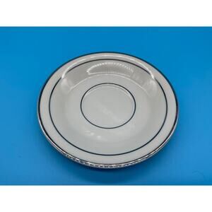 Vintage Syracuse China COLUMBIA Old Ivory Silver PLATINUM Saucer/Plate 5.5" USA